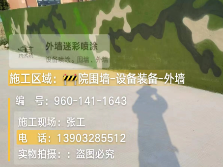 安阳 迷彩漆喷涂价格（按平方米计费）